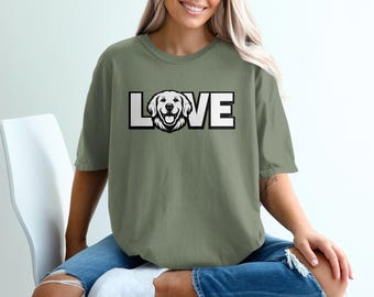 Camiseta de Golden Retriever, para amantes de los perros, con un cachorro adorable, de raza de perro, regalo para un perro, regalo para dueños de mascotas, camiseta de animales, camiseta para mamá de perro