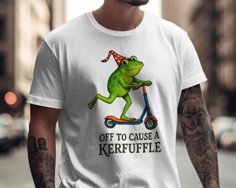 Camiseta de rana en patinete, divertida camiseta de animal, divertida camiseta de rana, regalo para amantes de las ranas, envío gratis