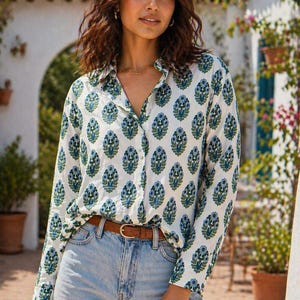 Indian Print Tops - Etsy