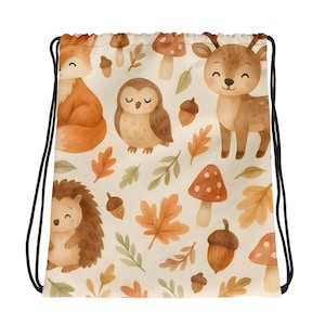 Sac à cordon Autumn Animal des bois - Enfant/Sac de sport