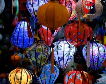 4 pcs Lantern for Decor- Garlic shade, size 35cm - Home lamps, patio decoration, outdoor using