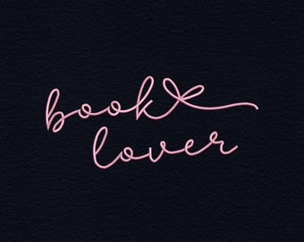 Book lover Coquette embroidery design, Reading Machine embroidery files, 4x4 hoop design, DST PES file for embroidery machine