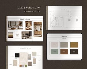 Interior Design Presentation | Interior Design Project Template ...