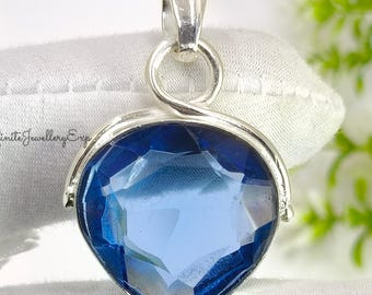 Sterling Silver Tanzanite Pendant Necklace: December Birthstone Jewelry
