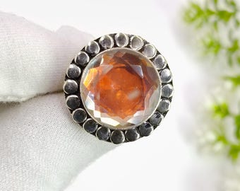Mystic Topaz Ring: Handmade 925 Sterling Silver Anniversary Jewelry