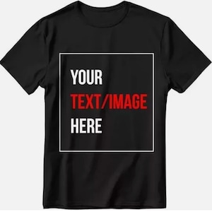 Custom Personalized TShirt Print Your Logo Photo Custom Made Shirt