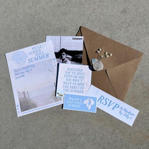 The Summer I Turned Pretty Invitation Template (Personalized)