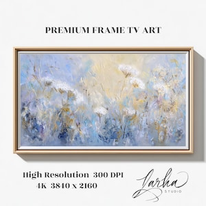 Snowflake Bloom - Frame TV Art - Digital Download, TV Wall Art, Samsung Frame TV Art, Unique Design