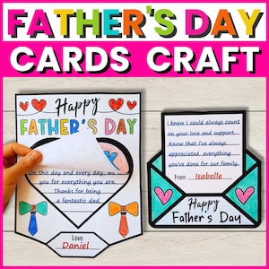 Création de cartes pour la fête des pères | Fêtes des Pères à colorier, activités d'écriture et de dessin pour les enfants | Tableau d'affichage | Coloriages à imprimer
