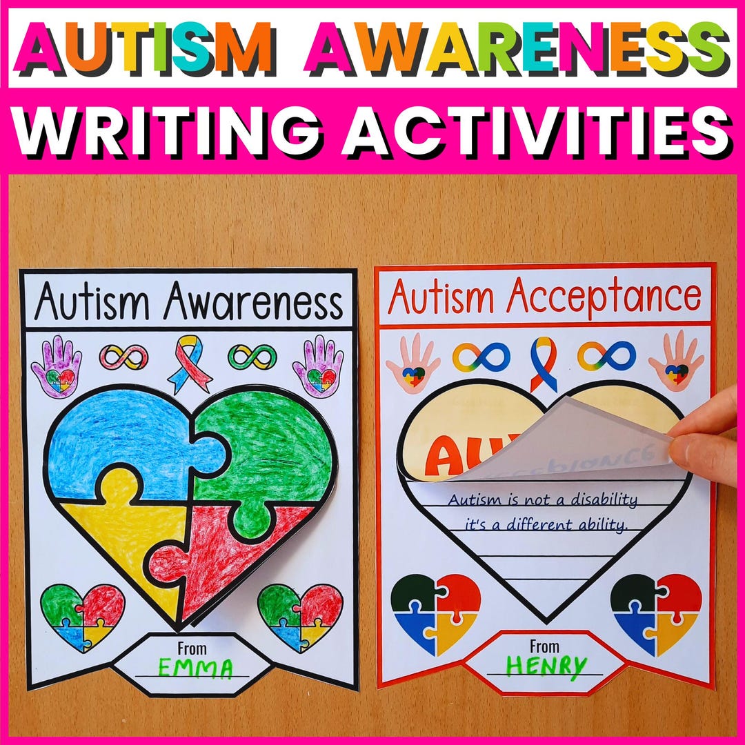 Autism Awareness Bulletin Board, World Autism Acceptance Day Writing ...