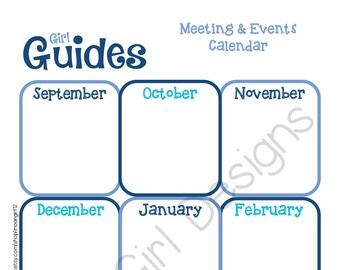 Pathfinder Yearly Calendar Girl Guides Editable Print - vrogue.co