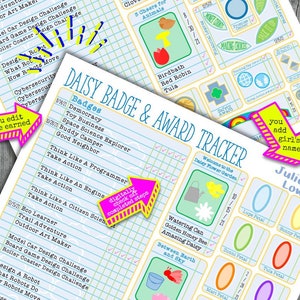Daisy Girl Scout Badge Award Tracker Checklist NEW 2021 | Etsy