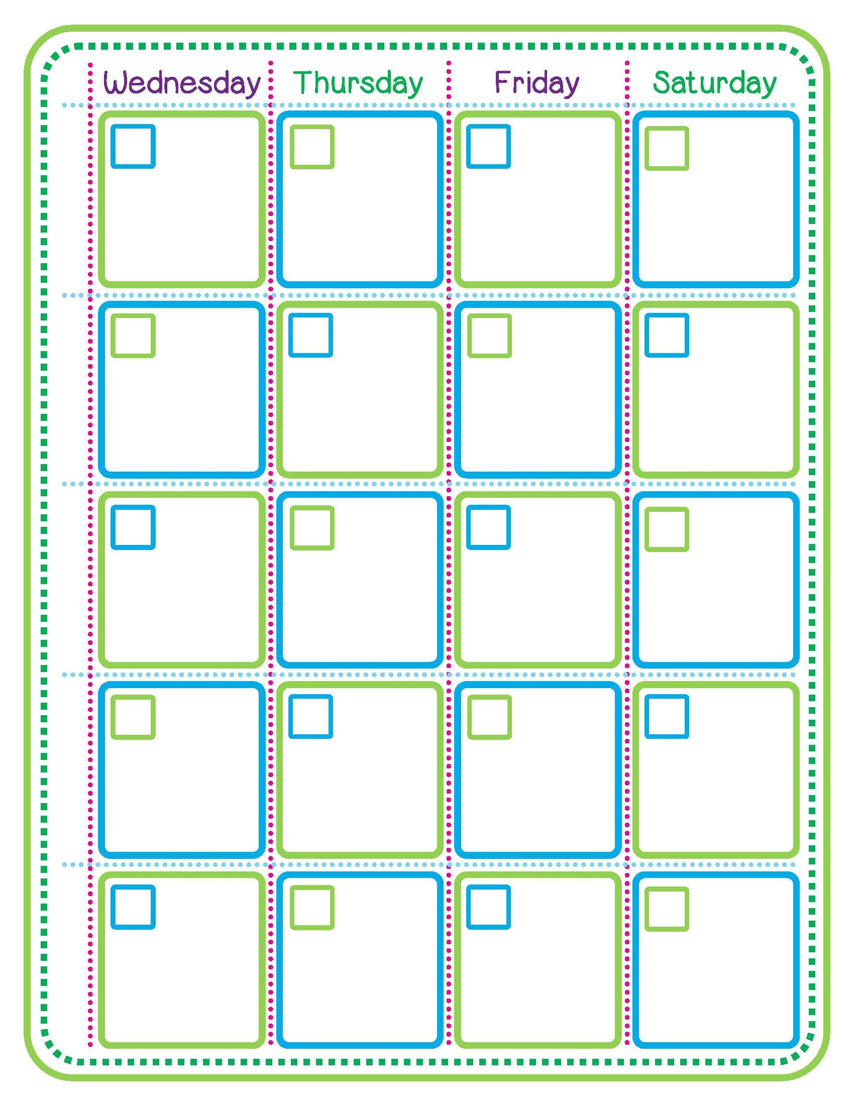 Girl Scout Calendar Monthly Daily Planner 2 Page Printable Fillable ...