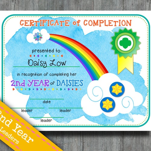 Girl Scout Silver Award Certificate Printable PDF Template - Etsy Canada