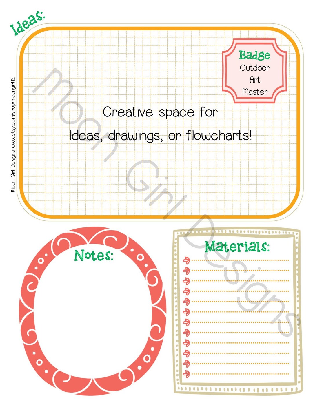 Ambassador Badge Planner Girl Scout Leader Editable Printable PDF Template - Etsy