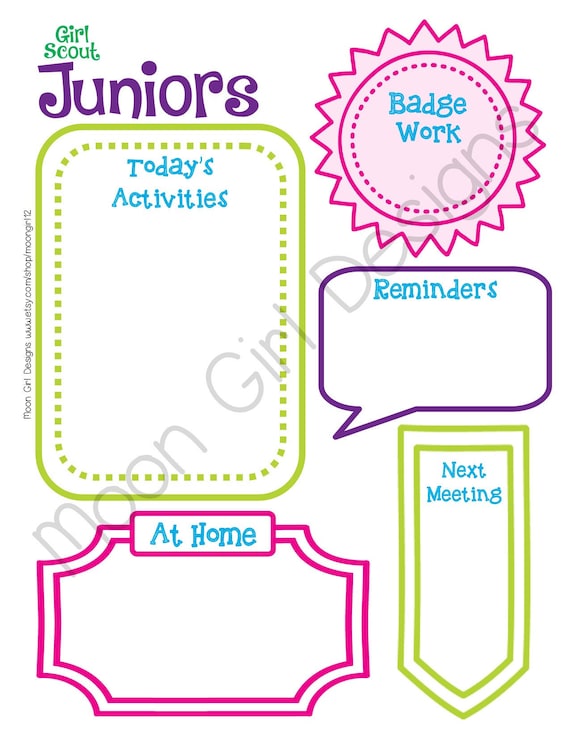 Girl Scout Printable Activities