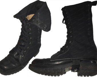 Black Canvas Boot Covers