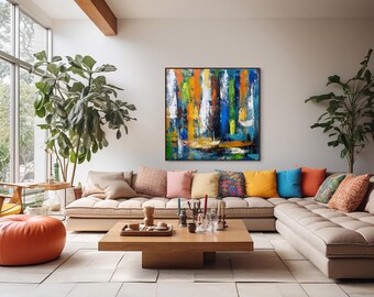 Original Extra Large Abstract Painting, Hand Painted Original Art, Large Abstract Art, Contemporary Canvas Art, Modern Canvas Wall Art