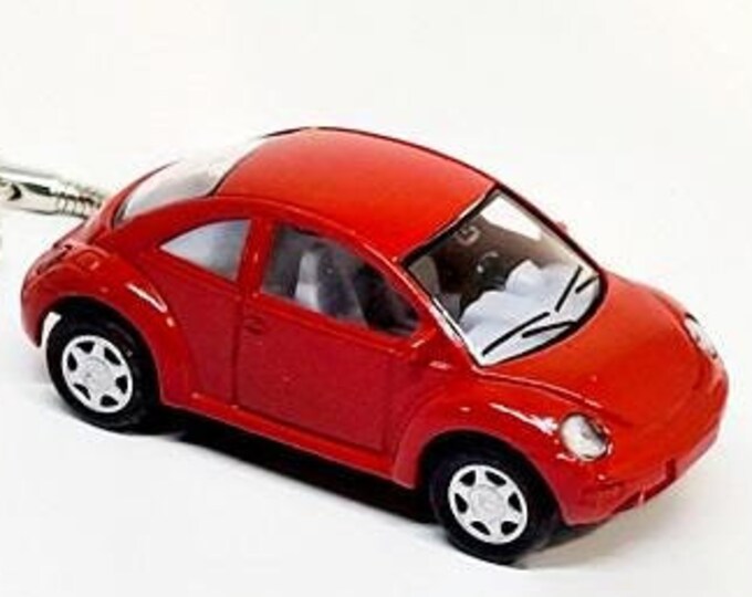 VW Beetle Keychain Red - Etsy