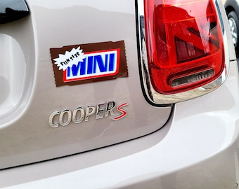 Mini Cooper Magnetic Vinyl Candy Bar - Chocolate