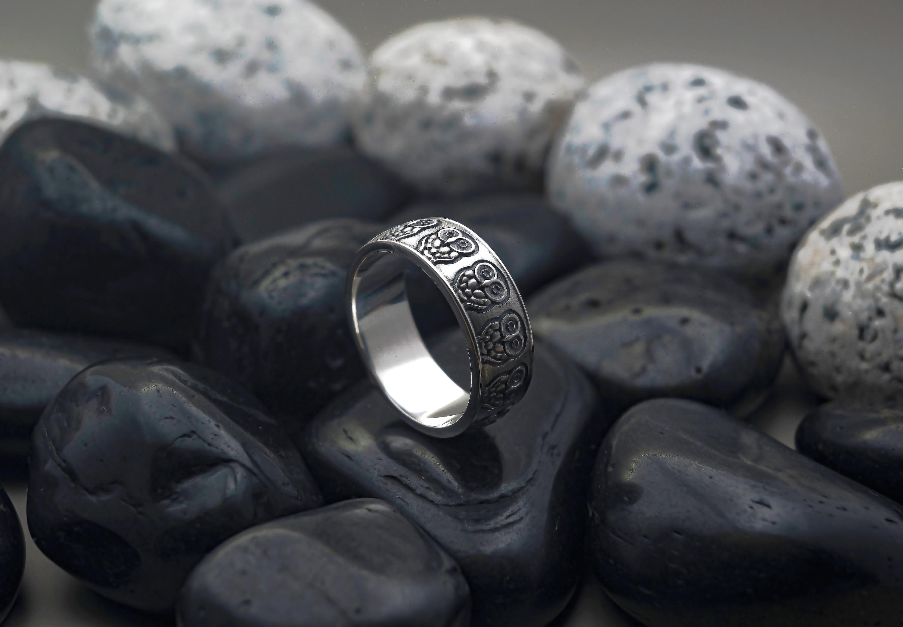 Owl Ring • 925 Silver Jewelry • Forest Inspired Minimalist Ring • Handmade Statement 
