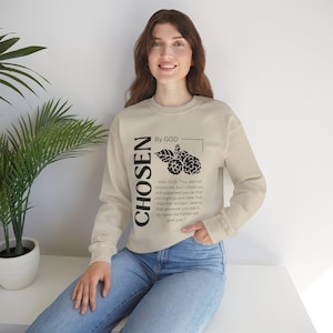 Scripture Sweatshirt: Embroidered Christian Crewneck - Faith Apparel
