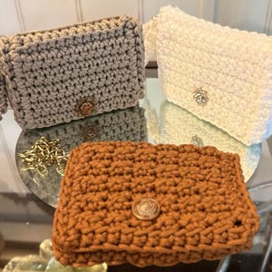 Double sided Crochet wrist wallet