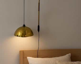 Handmade Brass Swing Arm Wall Lamp – Mid-Century Modern Adjustable Sconce