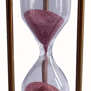 Reloj de arena decorativo de latón de 5 pulgadas con brújula marítima antigua de latón, estilo rústico vintage, ideal como regalo para el hogar.