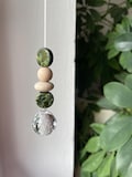 Simple green, white, and red suncatcher • Sun catcher • Window suncatcher • Gift idea for women • Gift for her • Valentine's Day gift product logo