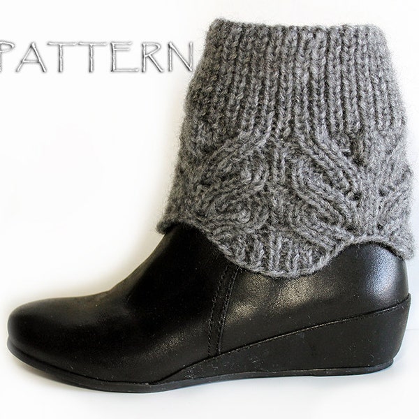 Tricot Lace Boot Toppers Patron PDF