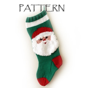 Pattern Christmas Santa Stocking PDF image 1