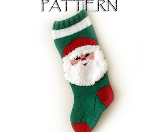 Pattern Christmas Santa Stocking PDF