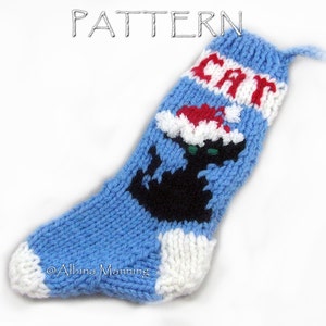 Pattern Christmas Santa Cat Stocking Ornament PDF image 1