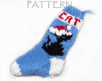 Pattern Christmas Santa Cat Stocking Ornament PDF