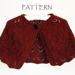 Pattern Knitted Capelet PDF file image 2