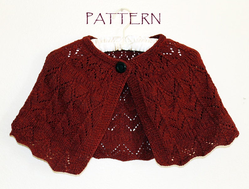 Pattern Knitted Capelet PDF file image 2