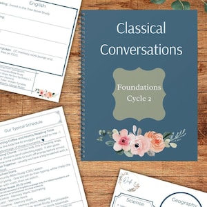 Klassiska samtal cykel 2 veckoplanerare | Hemundervisningsgrunder utskrivbar | 24-veckors CC-organisatör
