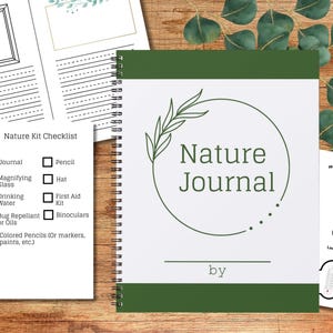 Nature Journal for Kids – Printable Observation & Weather Log | Homeschool Nature Study Notebook | Outdoor Science Activities