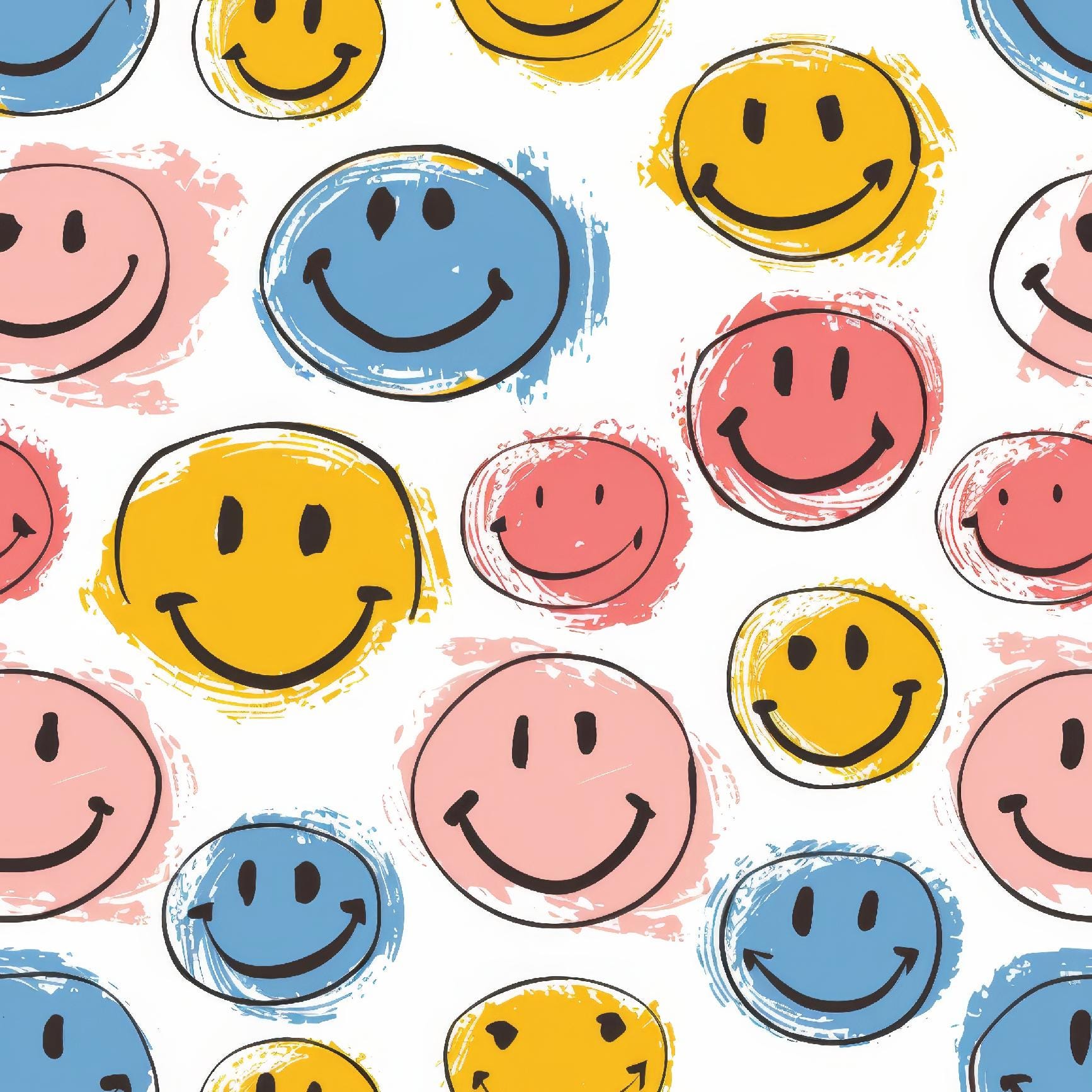 Smiley face graffiti - Etsy 日本