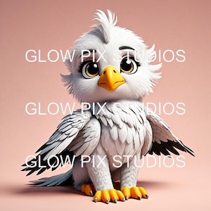 50 cute baby griffin mascot Clipart Bundle | EPS, PNG, JPG, tiff, webp formats + Commercial Use | Immediate Digital Download