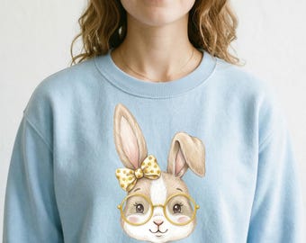 Bunny DTF Transfer, Easter Bunny DTF, Bunny Vinyl Transfer, Bunny Iron On Transfer, Bunny Ready To Press, RTP Bunny Transfer, Bunny Transfer