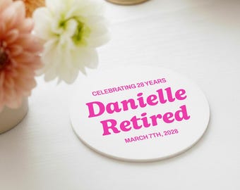 On Island Time Retirement Coasters, Personalized Retirement Coasters, Custom Retirement Coasters, Customized Retirement Coasters Favors (67)