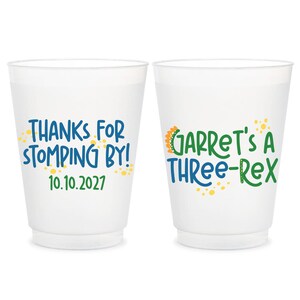 Tazze glassate a colori, bomboniere per compleanno Three-Rex, tazze Dino modificabili, tazza glassata personalizzata Stomp Roar per bambini, bomboniera con tazza glassata personalizzata (18)