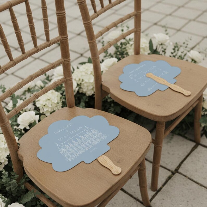 Hochzeitsprogramm-Fächer, Sommerhochzeits-Fächer, zeremonielle Handfächer, personalisierte Hochzeitsfächer, kundenspezifischer Hochzeitsplan, elegantes Hochzeitsfächer (13) Bild 9