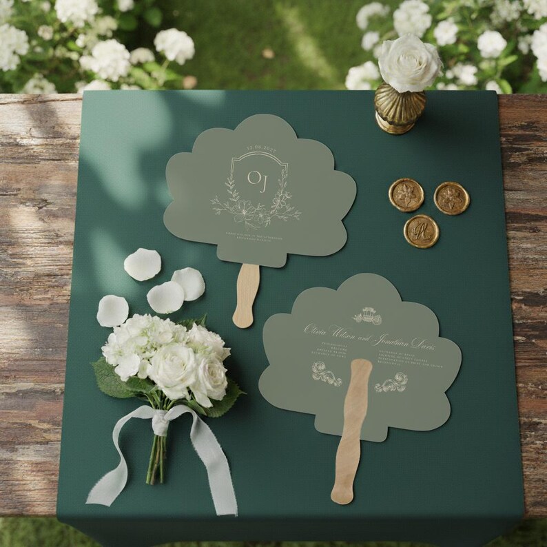 Hochzeitsprogramm-Fächer, Sommerhochzeits-Fächer, zeremonielle Handfächer, personalisierte Hochzeitsfächer, kundenspezifischer Hochzeitsplan, elegantes Hochzeitsfächer (13) Bild 19