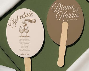 Custom Printed Wedding Fans, Wedding Guest Table Fans, Wedding Keepsake Fans, Wedding Souvenir Fans, Wedding Hand Fans Bulk, Custom Fans (4)