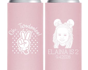 Custom Birthday Slim Can Cooler, Personalized Party Keepsake (25)