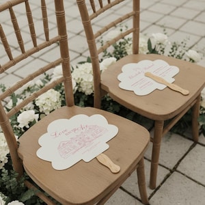 Hochzeitsprogramm-Fächer, Sommerhochzeits-Fächer, zeremonielle Handfächer, personalisierte Hochzeitsfächer, kundenspezifischer Hochzeitsplan, elegantes Hochzeitsfächer (13) Bild 4