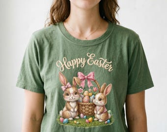 Happy Easter Script DTF, Happy Easter Vinyl Transfer, Happy Easter Iron On Transfer, Happy Easter Heat Transfer, Happy Easter Ready To Press